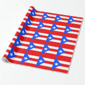 Flagge von Puerto Rico Geschenkpapier (Ungerollt)