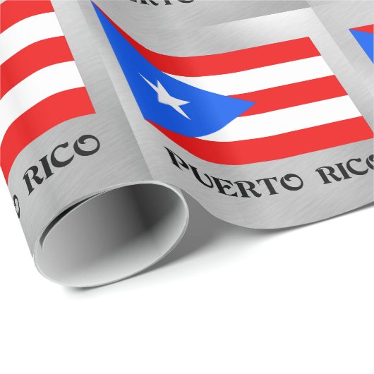 Flagge von Puerto Rico Geschenkpapier (Rolleneckpunkt)