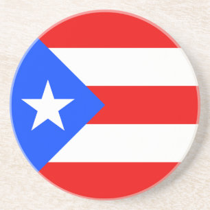 Flagge von Puerto Rico Getränkeuntersetzer