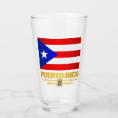 Flagge von Puerto Rico Glas (Vorderseite)