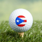Flagge von Puerto Rico Golfball (Insitu T-Shirt)