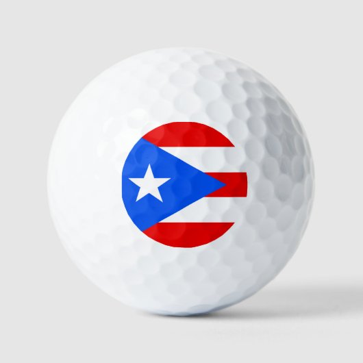 Flagge von Puerto Rico Golfball (Vorderseite)