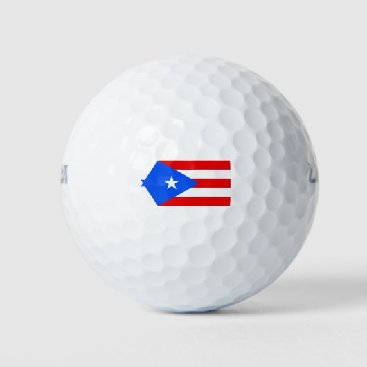 Flagge von Puerto Rico Golfball (Vorderseite)