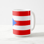 Flagge von Puerto Rico Kaffeetasse (VorderseiteRechts)