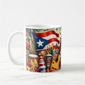 Flagge von Puerto Rico Kaffeetasse (Links)