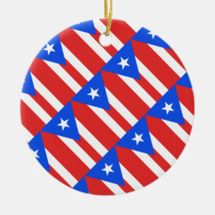 Flagge von Puerto Rico Keramik Ornament