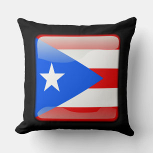 Flagge von Puerto Rico Kissen