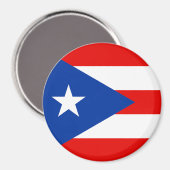 Flagge von Puerto Rico Magnet (Vorderseite/Rückseite)