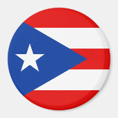 Flagge von Puerto Rico Magnet (Vorne)