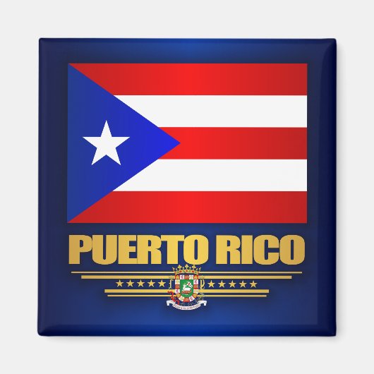 Flagge von Puerto Rico Magnet (Vorne)