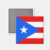 Flagge von Puerto Rico Magnet (Vorderseite/Rückseite)