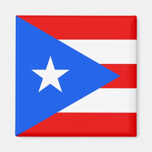 Flagge von Puerto Rico Magnet (Vorne)