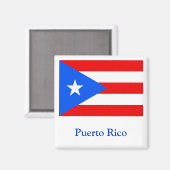 Flagge von Puerto Rico Magnet (Vorderseite/Rückseite)