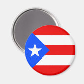 Flagge von Puerto Rico Magnet (Vorderseite/Rückseite)