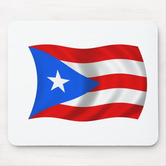 Flagge von Puerto Rico Mousepad (Vorne)