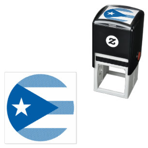 Flagge von Puerto Rico Permastempel