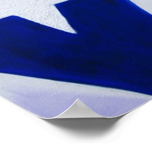 Flagge von Puerto Rico Poster (Ecke)