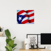 Flagge von Puerto Rico Poster (Heimbüro)