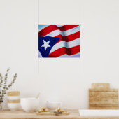 Flagge von Puerto Rico Poster (Küche)