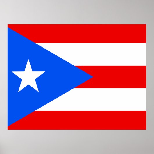 Flagge von Puerto Rico Poster (Vorne)
