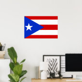 Flagge von Puerto Rico Poster (Heimbüro)