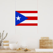 Flagge von Puerto Rico Poster (Küche)