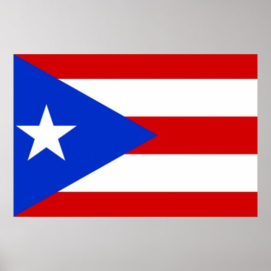 Flagge von Puerto Rico Poster (Vorne)