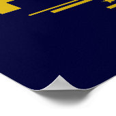 Flagge von Puerto Rico Poster (Ecke)