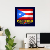 Flagge von Puerto Rico Poster (Heimbüro)