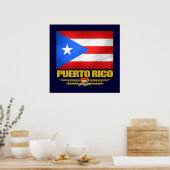 Flagge von Puerto Rico Poster (Küche)