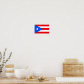 Flagge von Puerto Rico Poster (Küche)