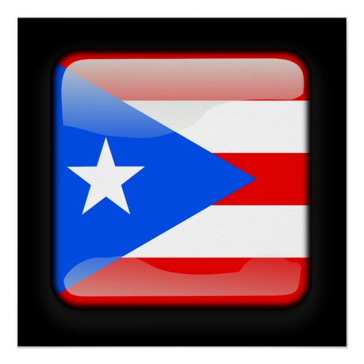 Flagge von Puerto Rico Poster (Vorderseite)