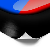 Flagge von Puerto Rico Poster (Ecke)