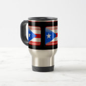 Flagge von Puerto Rico Reisebecher (Vorderseite Links)