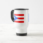 Flagge von Puerto Rico Reisebecher (Vorderseite Links)