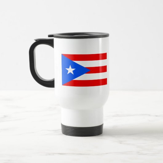 Flagge von Puerto Rico Reisebecher (Links)