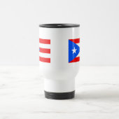 Flagge von Puerto Rico Reisebecher (Mittel)