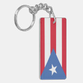 Flagge von Puerto Rico Schlüsselanhänger (Vorderseite links)