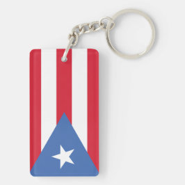Flagge von Puerto Rico Schlüsselanhänger
