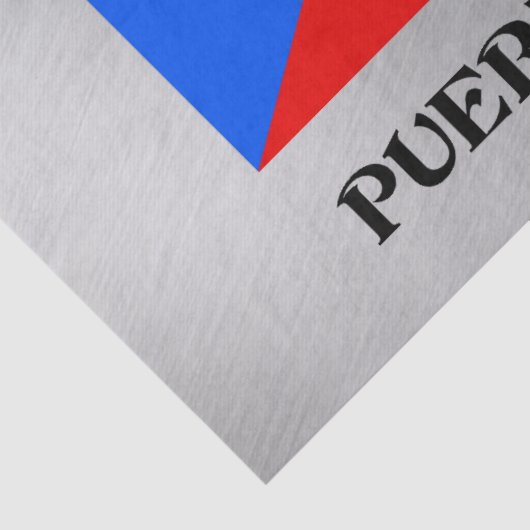 Flagge von Puerto Rico Seidenpapier (Detail)