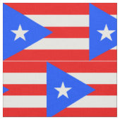 Flagge von Puerto Rico Stoff (Nahaufnahme)
