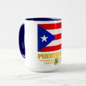 Flagge von Puerto Rico Tasse (Vorderseite Links)