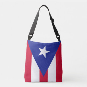 Flagge von Puerto Rico Tragetaschen Mit Langen Trägern