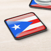 Flagge von Puerto Rico Untersetzer (Linke Seite)