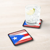 Flagge von Puerto Rico Untersetzer (Rechte Seite)