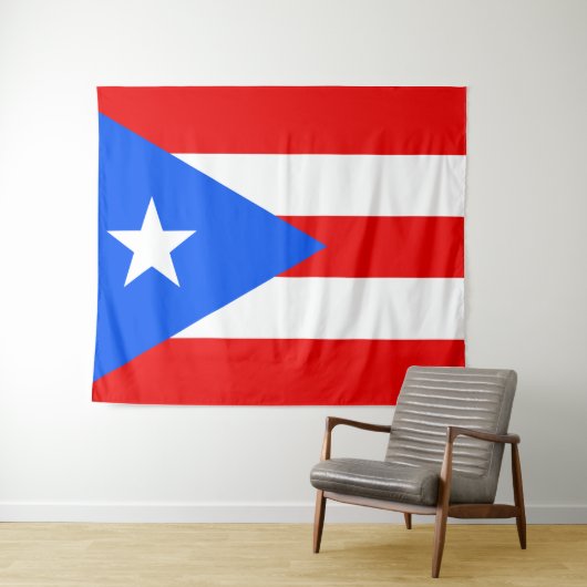 Flagge von Puerto Rico Wandteppich (Beispiel (Horizontal))