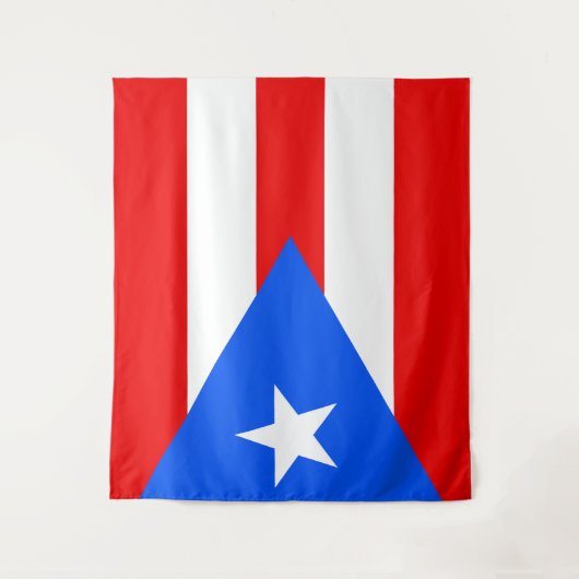 Flagge von Puerto Rico Wandteppich (Vorderseite)