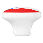 Flagge von Puerto- Ricogriff Keramikknauf (Seitenansicht)