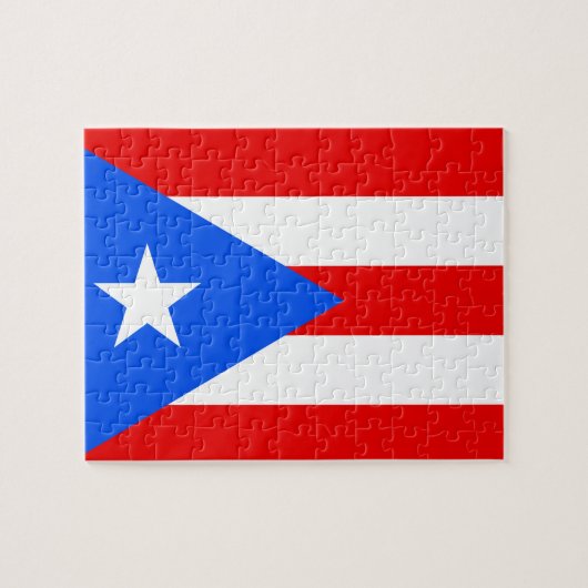 Flagge von Puerto- Ricopuzzlespiel Puzzle (Horizontal)