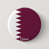 Flagge von Qatar Button (Vorderseite)